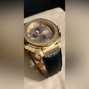 Gold JBW mens watch Black and Gold